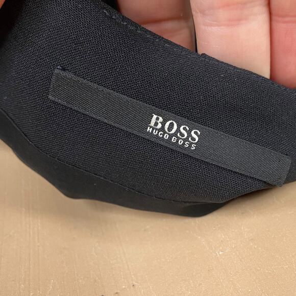 BOSS By Hugo Boss Valbone Black Mixed Material Classic Pencil Skirt SZ 6 - Picture 7 of 12